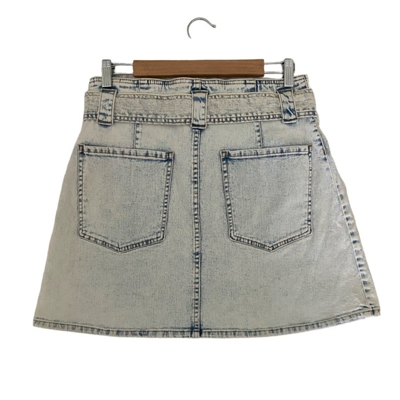 Circus NY Denim Belted A-Line Mini Skirt NWT Size 30 Waist - Picture 3 of 7